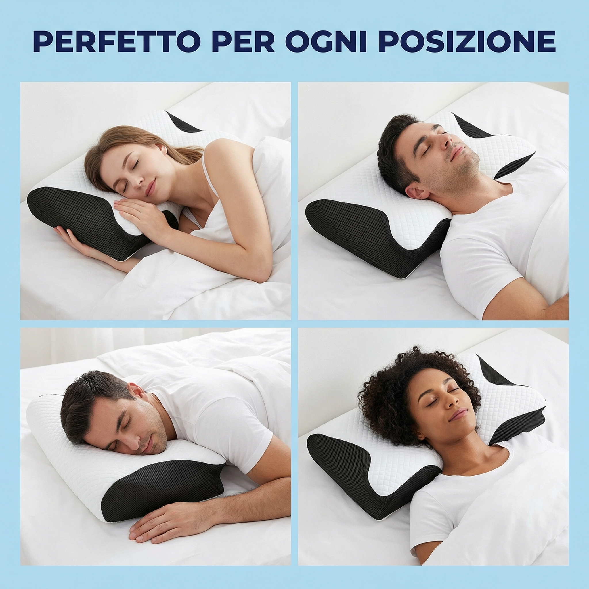 RestAlign™  Supporto Ergonomico per Collo e Schiena